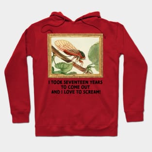 Cicadas are Gay (dark text) Hoodie